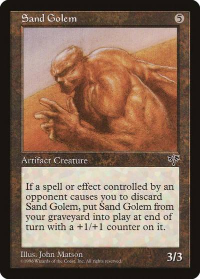 Sand Golem MIR-318 Mirage Magic card