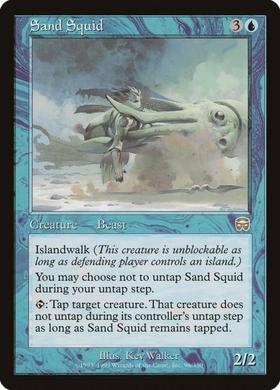 Sand Squid 96 Mercadian Masques Magic card
