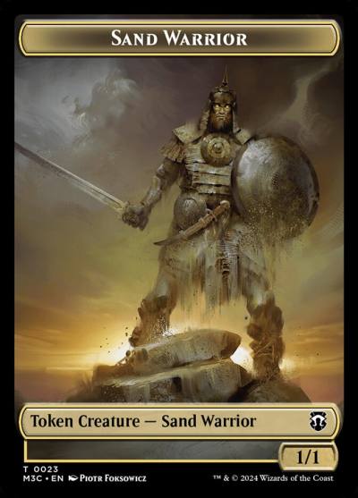 Sand Warrior TM3C-23 Modern Horizons 3 Commander Tokens Magic card
