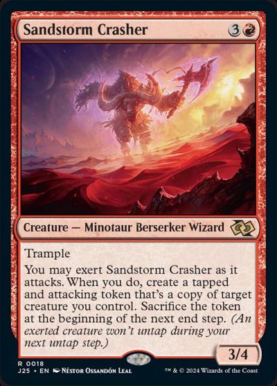 Sandstorm Crasher 18 Foundations Jumpstart Magic card