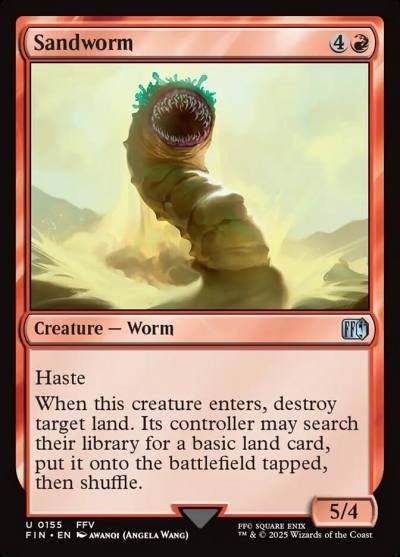 Sandworm FIN-155 Final Fantasy Magic card