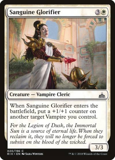 Sanguine Glorifier 20 Rivals of Ixalan Magic card