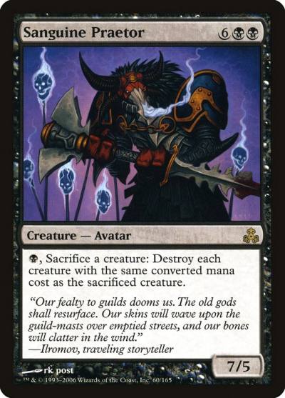 Sanguine Praetor GPT-60 Guildpact Magic card