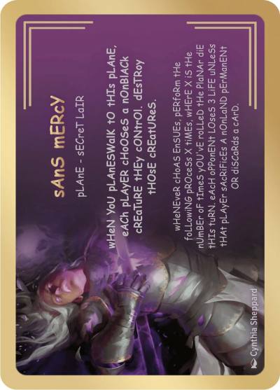 sAnS mERcY PSSC-9 Secret Lair Showcase Planes Magic card