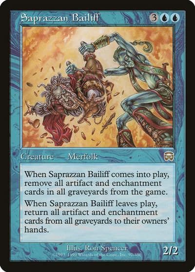 Saprazzan Bailiff 97 Mercadian Masques Magic card