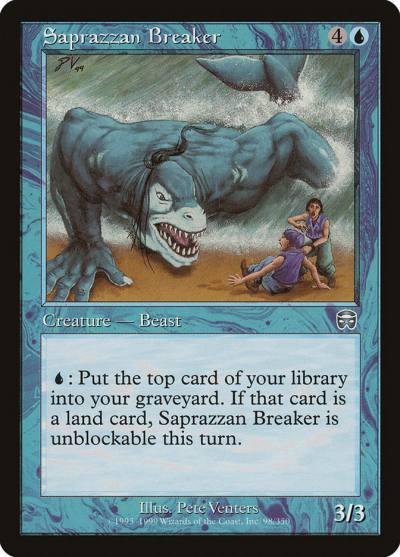 Saprazzan Breaker 98 Mercadian Masques Magic card