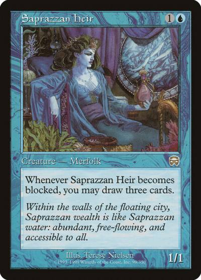 Saprazzan Heir 99 Mercadian Masques Magic card