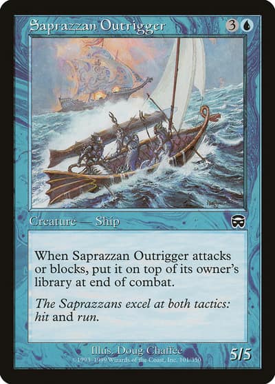 Saprazzan Outrigger 101 Mercadian Masques Magic card