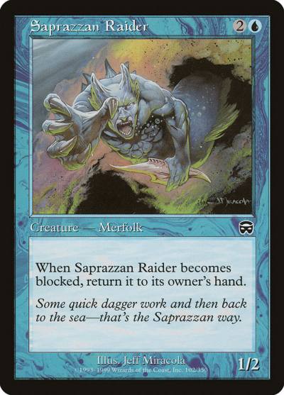 Saprazzan Raider MMQ-102 Mercadian Masques Magic card