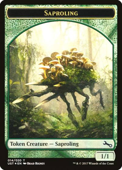 Saproling // Saproling TUST-14 Unstable Tokens Magic card