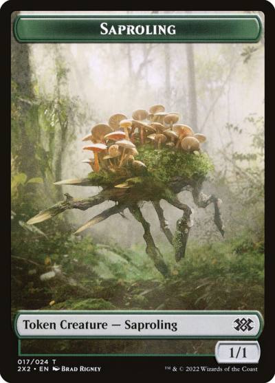 Saproling T2X2-17 Double Masters 2022 Tokens Magic card