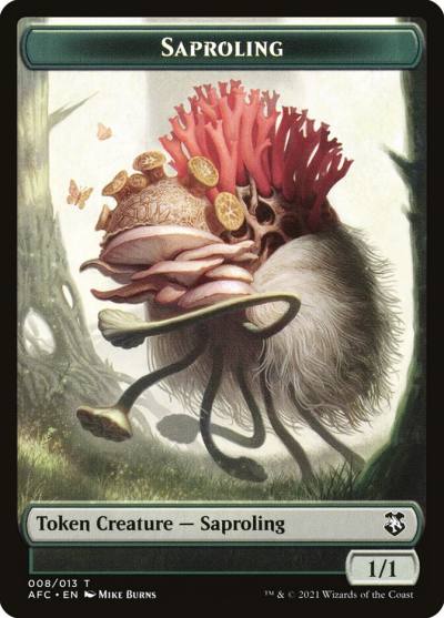 Saproling TAFC-8 Forgotten Realms Commander Tokens Magic card