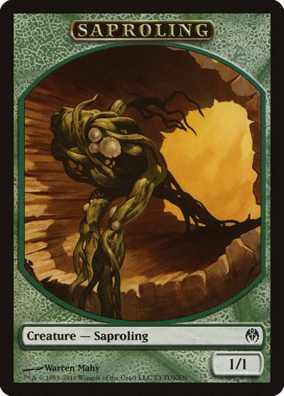 Saproling TDDE-3 Duel Decks: Phyrexia vs. the Coalition Tokens Magic card