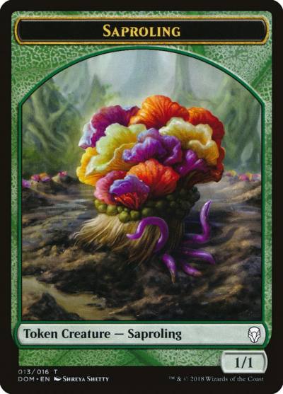 Saproling TDOM-13 Dominaria Tokens Magic card