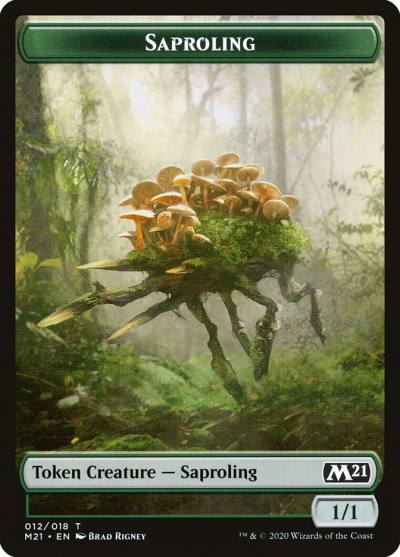 Saproling TM21-12 Core Set 2021 Tokens Magic card