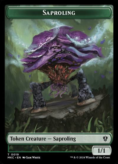 Saproling TMKC-19 Murders at Karlov Manor Commander Tokens Magic card