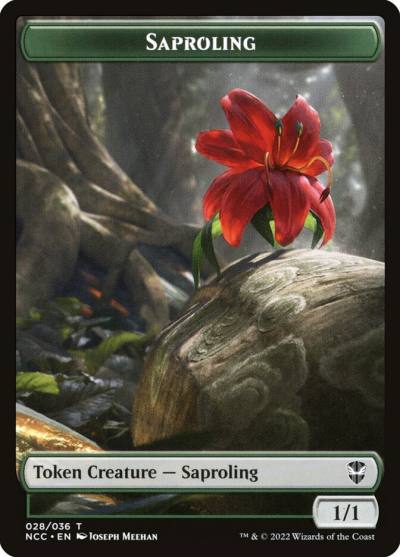 Saproling TNCC-28 New Capenna Commander Tokens Magic card