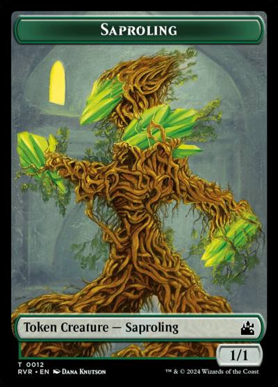 Saproling TRVR-12 Ravnica Remastered Tokens Magic card