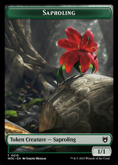 Saproling TWOC-15 Wilds of Eldraine Commander Tokens Magic card