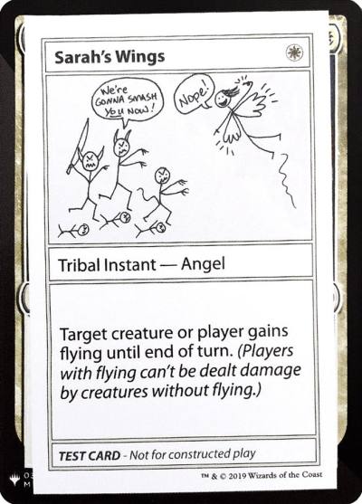 Sarah's Wings CMB1-11 Mystery Booster Playtest Cards 2019 Magic card