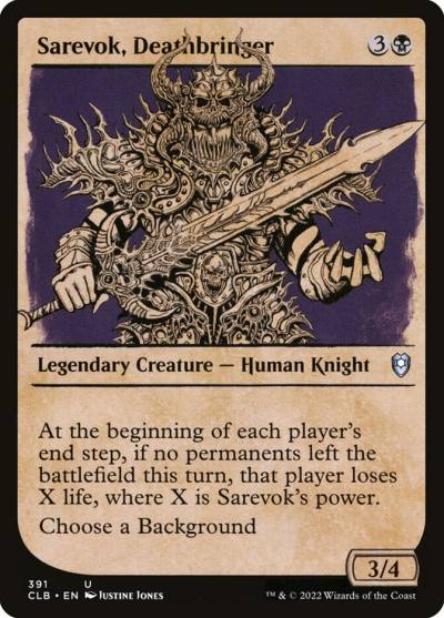 Sarevok, Deathbringer CLB-391 Commander Legends: Battle for Baldur's Gate Magic card