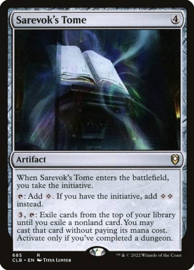 Sarevok's Tome CLB-685 Commander Legends: Battle for Baldur's Gate Magic card