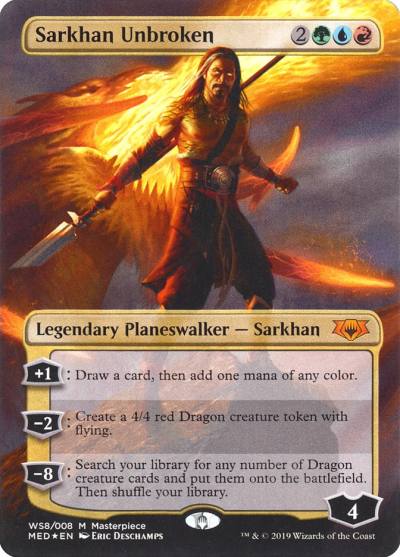 Sarkhan Unbroken MED-WS8 Mythic Edition Magic card