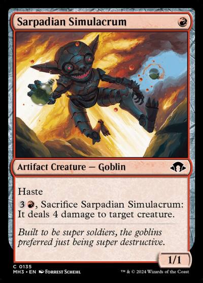 Sarpadian Simulacrum MH3-135 Modern Horizons 3 Magic card