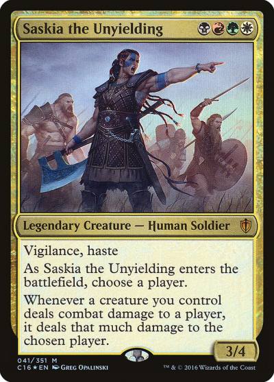 Saskia the Unyielding C16-41 Commander 2016 Magic card