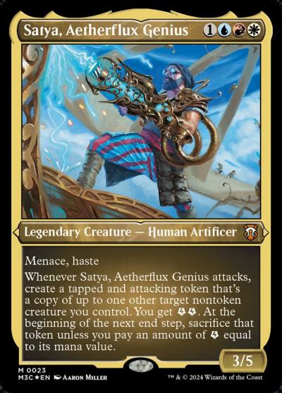 Satya, Aetherflux Genius M3C-23 Modern Horizons 3 Commander Magic card