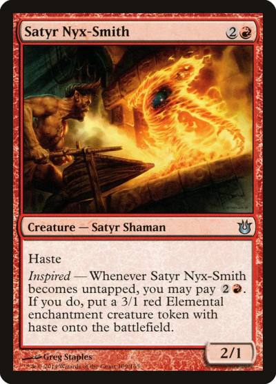 Satyr Nyx-Smith 109 Born of the Gods Magic card
