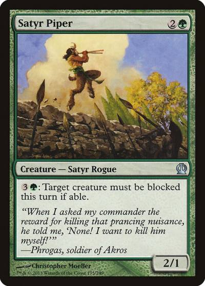 Satyr Piper 175 Theros Magic card