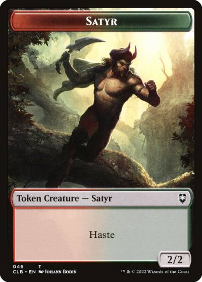 Satyr TCLB-46 Battle for Baldur's Gate Tokens Magic card