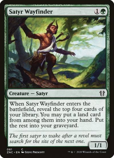 Satyr Wayfinder ZNC-81 Zendikar Rising Commander Magic card