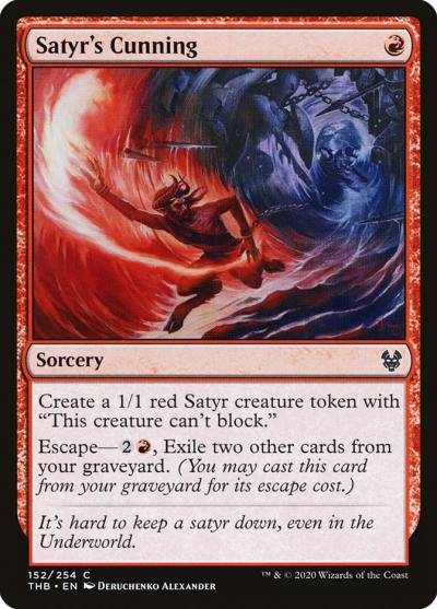 Satyr's Cunning THB-152 Theros Beyond Death Magic card