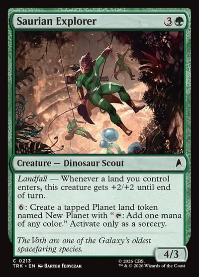 Saurian Explorer 213 Star Trek Magic card