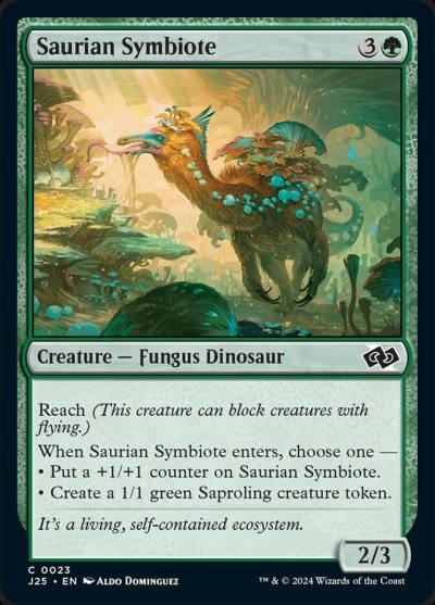 Saurian Symbiote J25-23 Foundations Jumpstart Magic card