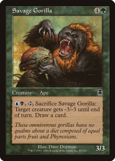 Savage Gorilla 85 Apocalypse Magic card