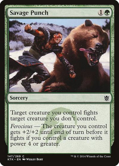 Savage Punch KTK-147 Khans of Tarkir Magic card