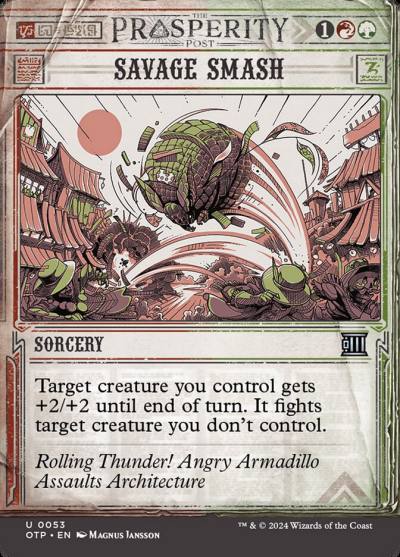 Savage Smash OTP-53 Breaking News Magic card