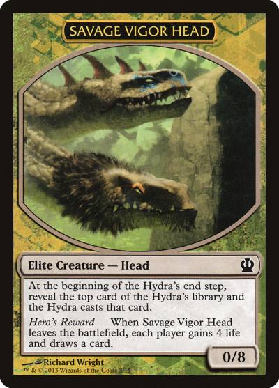 Savage Vigor Head TFTH-3 Face the Hydra Magic card