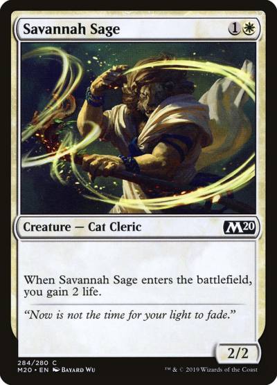 Savannah Sage M20-284 Core Set 2020 Magic card