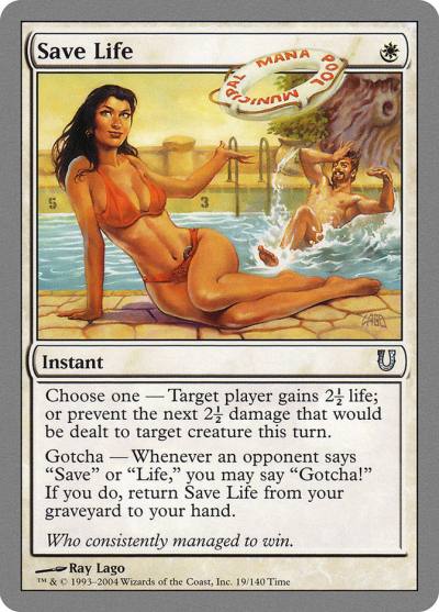 Save Life UNH-19 Unhinged Magic card
