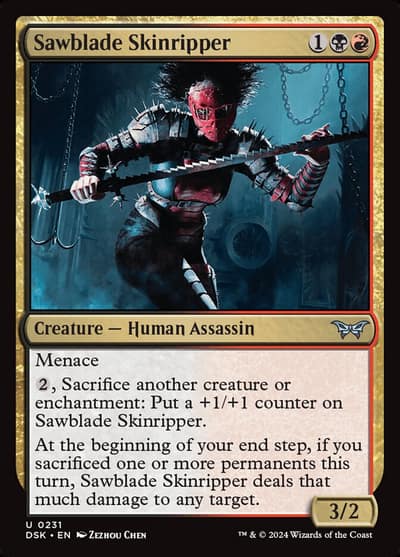 Sawblade Skinripper 231 Duskmourn: House of Horror Magic card