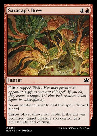 Sazacap's Brew BLB-151 Bloomburrow Magic card