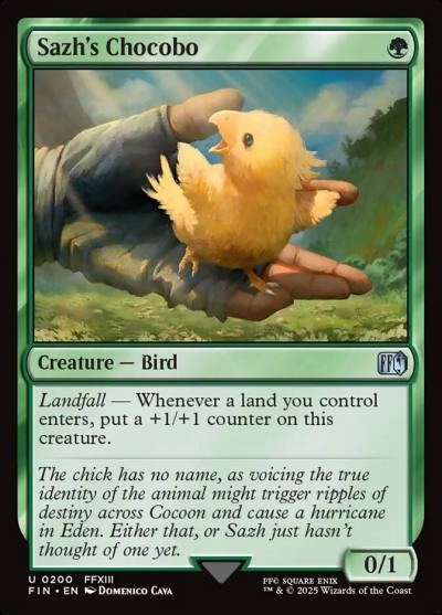 Sazh's Chocobo FIN-200 Final Fantasy Magic card
