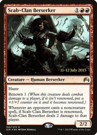 Scab-Clan Berserker PORI-160S Magic Origins Promos Magic card