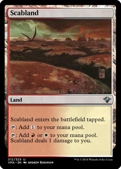 Scabland VMA-312 Vintage Masters Magic card