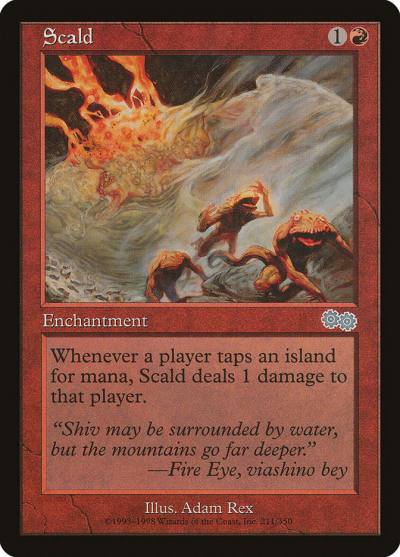 Scald USG-211 Urza's Saga Magic card