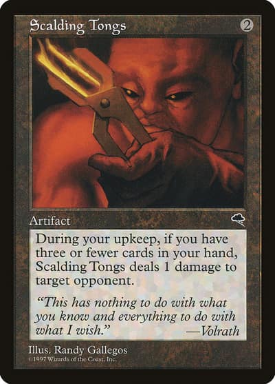 Scalding Tongs TMP-307 Tempest Magic card